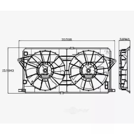 TYC Condenser Dual Radiator and Fan Assembly FQPX-TYC-621440 Engine Performance