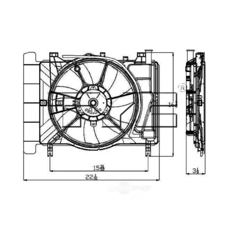 TYC Dual Radiator and Condenser Fan Assembly FQPX-TYC-621620 Engine Performance