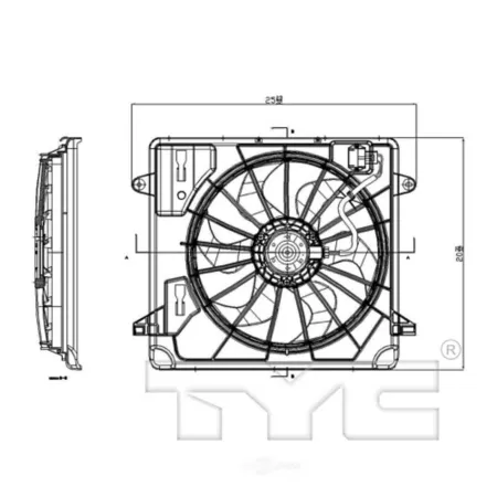 TYC Dual Radiator and Condenser Fan Assembly FQPX-TYC-621680 Engine Performance