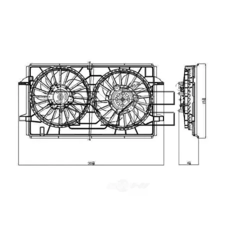 TYC Dual Radiator and Condenser Fan Assembly FQPX-TYC-621790 Engine Performance