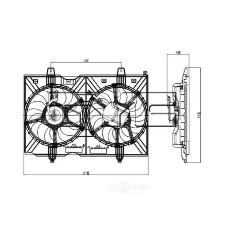 TYC Dual Condenser Radiator and Fan Assembly FQPX-TYC-621880 Engine Performance