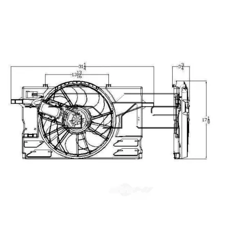 TYC Dual Radiator and Condenser Fan Combo FQPX-TYC-622090 Engine Performance