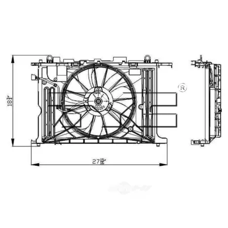 TYC Dual Radiator and Condenser Fan Combo FQPX-TYC-622130 Engine Performance