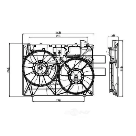 TYC Dual Radiator and Condenser Fan Combo FQPX-TYC-622190 Engine Performance