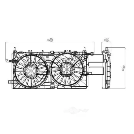 TYC Dual Radiator and Condenser Fan Assembly FQPX-TYC-622340 Engine Performance