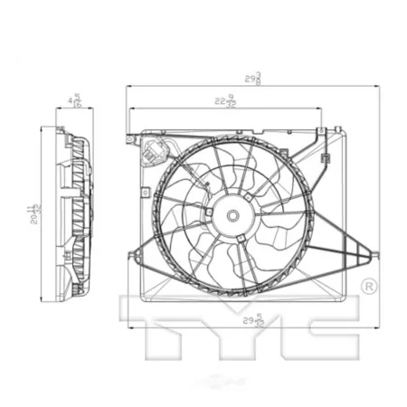 TYC Dual Radiator and Condenser Fan Assembly FQPX-TYC-622730 Engine Performance