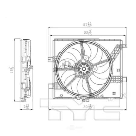 TYC Dual Radiator and Condenser Fan Combo FQPX-TYC-622770 Engine Performance