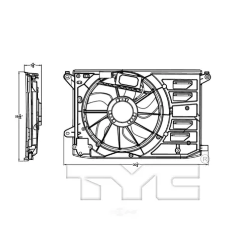 TYC Dual Radiator and Condenser Fan Combo FQPX-TYC-623020 Engine Performance