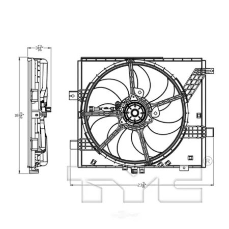 TYC Dual Radiator and Condenser Fan Combo FQPX-TYC-623090 Engine Performance