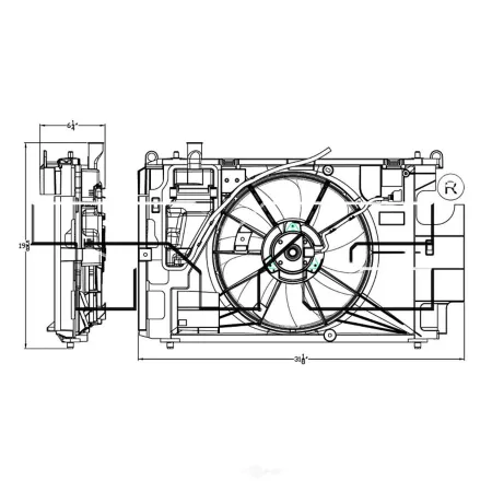 TYC Dual Radiator and Condenser Fan Assembly FQPX-TYC-623150 Engine Performance