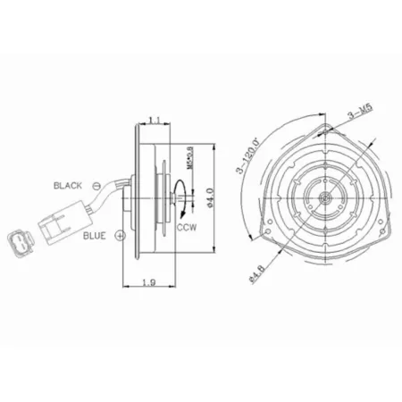 TYC Engine Cooling Fan Motor FQPX-TYC-630250 Engine Performance