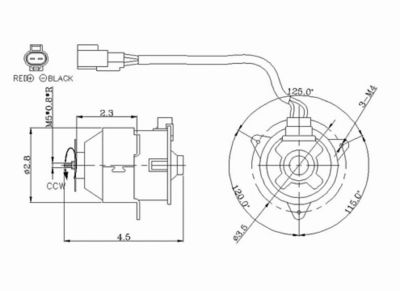 TYC Engine Cooling Fan Motor, FQPX-TYC-630270