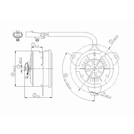 TYC Engine Cooling Fan Motor FQPX-TYC-630330 Engine Performance