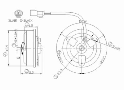 TYC Engine Cooling Fan Motor, FQPX-TYC-630830