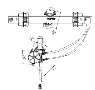 TYC Power Window Motor and Regulator Assembly, FQPX-TYC-660060