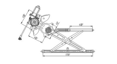 TYC Power Window Motor and Regulator Assembly, FQPX-TYC-660089