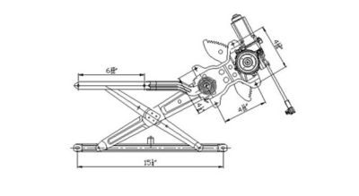 TYC Power Window Motor and Regulator Assembly, FQPX-TYC-660090 at ...