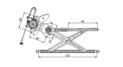 TYC Power Window Motor and Regulator Assembly, FQPX-TYC-660095