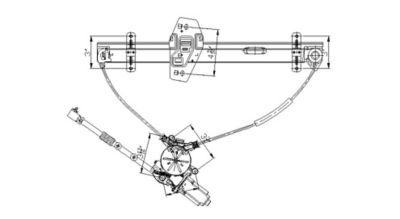 TYC Power Window Motor and Regulator Assembly, FQPX-TYC-660116