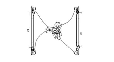TYC 660344 Power Window Motor And Regulator Assembly; Front Left - Ford