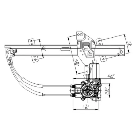 TYC Power Window Motor and Regulator Assembly FQPX-TYC-660165 Engine Performance