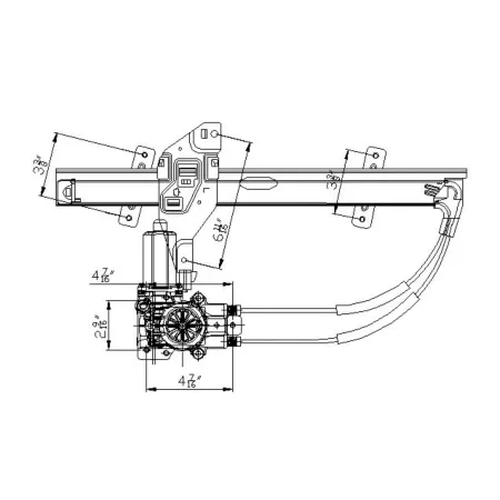 TYC Power Window Motor and Regulator Assembly FQPX-TYC-660166 Engine Performance