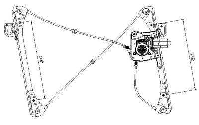 TYC Power Window Motor and Regulator Assembly, FQPX-TYC-660170