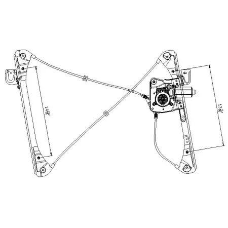 TYC Power Window Motor and Regulator Assembly FQPX-TYC-660170 Engine Performance