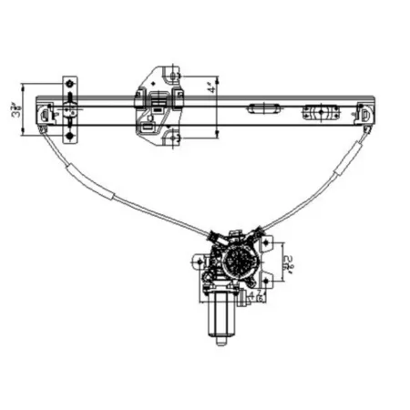 TYC Power Window Motor and Regulator Assembly FQPX-TYC-660180 Engine Performance