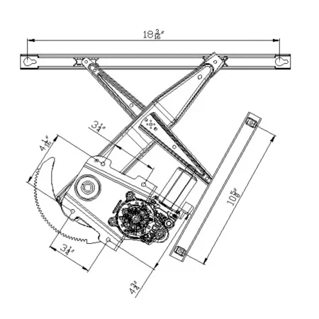 TYC Power Window Motor and Regulator Assembly FQPX-TYC-660182 Engine Performance