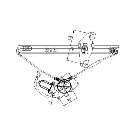 TYC Power Window Motor and Regulator Assembly FQPX-TYC-660190 Engine Performance