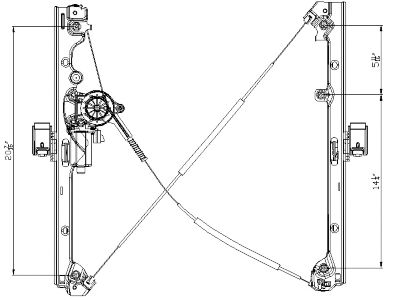 TYC Power Window Motor and Regulator Assembly, FQPX-TYC-660198