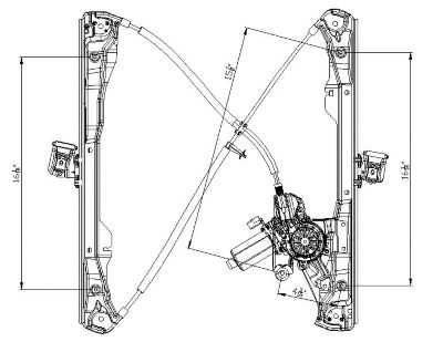 TYC Power Window Motor and Regulator Assembly, FQPX-TYC-660204