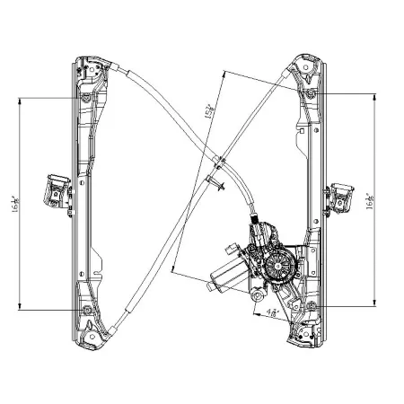 TYC Power Window Motor and Regulator Assembly FQPX-TYC-660204 Engine Performance