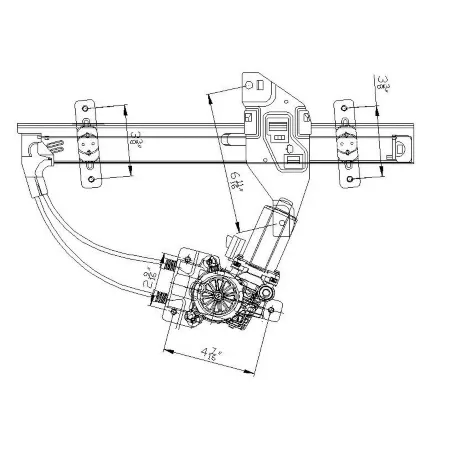 TYC Power Window Motor and Regulator Assembly FQPX-TYC-660209 Engine Performance