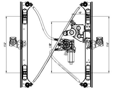 TYC Power Window Motor and Regulator Assembly, FQPX-TYC-660214