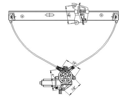 TYC Power Window Regulator - Front Passenger Side Replacement With Anti-Pinch Safety