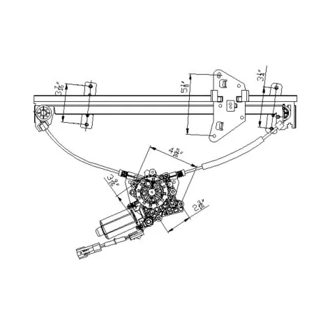 TYC Power Window Motor and Regulator Assembly FQPX-TYC-660219 Engine Performance