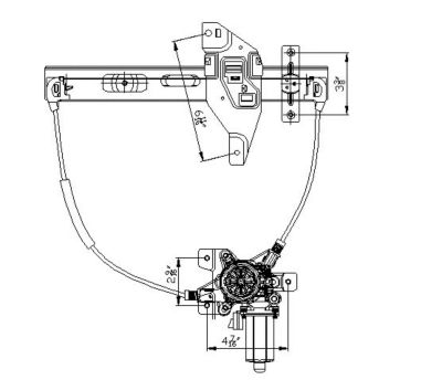 TYC Power Window Motor and Regulator Assembly, FQPX-TYC-660221 at ...