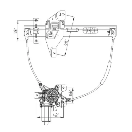 TYC Power Window Motor and Regulator Assembly FQPX-TYC-660222 Engine Performance