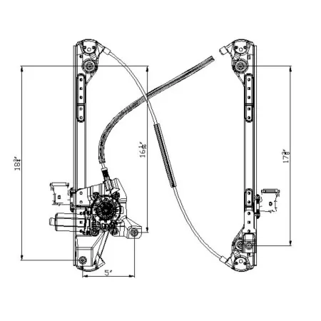 TYC Power Window Motor and Regulator Assembly FQPX-TYC-660225 Engine Performance