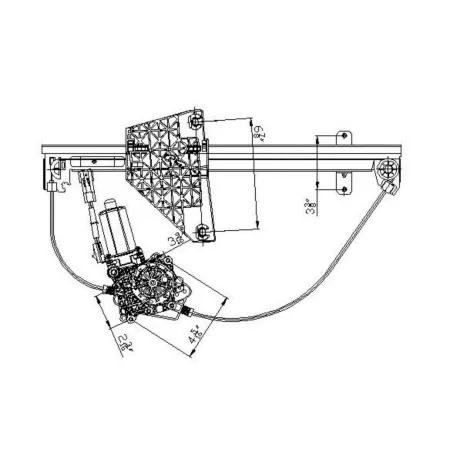 TYC Power Window Motor and Regulator Assembly FQPX-TYC-660230 Engine Performance