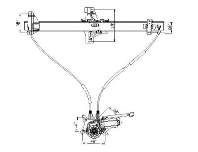 TYC Power Window Motor and Regulator Assembly, FQPX-TYC-660234