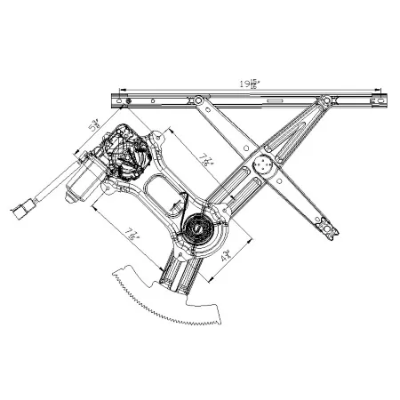 TYC Power Window Motor and Regulator Assembly FQPX-TYC-660251 Engine Performance