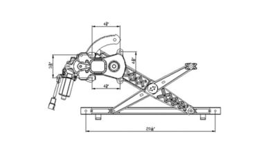 TYC Power Window Motor and Regulator Assembly, FQPX-TYC-660347