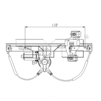 TYC Power Window Motor and Regulator Assembly, FQPX-TYC-660509