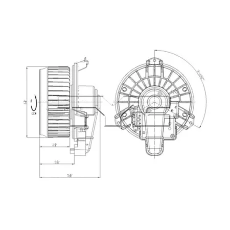 TYC HVAC fan motor FQPX-TYC-700215 Automotive Heating & Cooling Parts