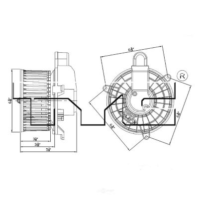 TYC HVAC Blower Motor, FQPX-TYC-700251
