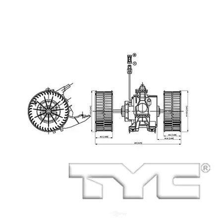 TYC HVAC fan motor FQPX-TYC-700280 Automotive Heating & Cooling Parts