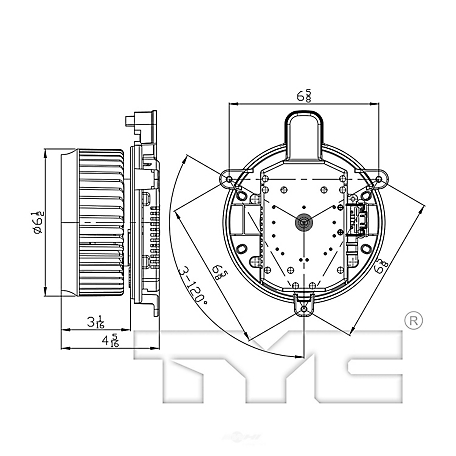 TYC HVAC Blower Motor, FQPX-TYC-700298